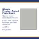 UCreate Premium Poster Board, 18 Pt., Gray, 22" x 28", 25 Sheets