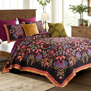 Greenland Home Fashions Jessa Vintage Boho Collection Quilt Set, 3-Piece Full/Queen
