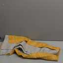 jinchan Geometric Striped Boho Valance Curtains Blackout Double Layer Valance for Windows 18 Inch Farmhouse Window Treatment for Kitchen Living Room Bedroom Rod Pocket 1 Panel Yellow (50"W x 18"L (Pack of 1), Boho Yellow)