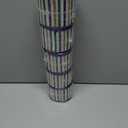 5 x Mardi Gras Ribbons Bows for Wreath, 2.5 Inch 10 Yards Glitter Gold Green Purple Stripes Ribbon Fat Tuesday Holiday Craft Wired Edge Ribbons for Gift Wrapping Mardi Gras Party Decorations (Style 3: Stripes)