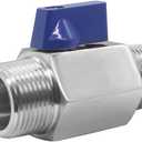 Stainless Steel Ball Valve 1" NPT Male x 1" NPT Male Shut Off Valve for Water Fuel Air