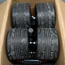 Navatiee 48" L Collapsible Extended Wagon, 440Lbs Heavy Duty Wagons Carts Foldable, 300L Extra Large Beach Wagon with Big All-Terrain Wheels for Sand, Folding Utility Garden Cart for Outdoor, Black