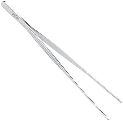 Küchenprofi 12-Inch Tweezer Tongs in 18/10 Stainless Steel, 3 Pack