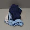 maamgic 2 in 1 Mens Swim Trunks 7 Inch Swim Shorts Swim Suits Board Shorts (X-Large, Blue-white Horizontal Stripe)