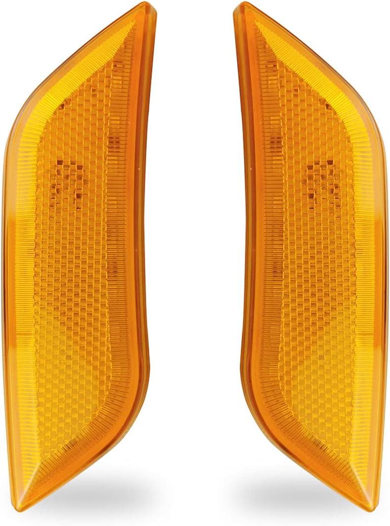 FIT LED Fender Turn Signal Indicator Amber Light For PETERBILT 567 579 587 2010-2019 Left Driver & Right Passenger Side P54-6147, P54-1212-100, P54-6147R, P54-1212-100R F00001/F00002