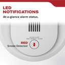 Kidde Smoke Detector, AA Battery Operated, Compact Size, LED Status Light, 85 dB Alarm, 4-inches, 10SDR