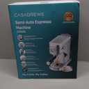 CASABREWS CM5418 Espresso Machine 20 Bar, Compact Espresso Maker with Steam Milk Frother, Stainless Steel Coffee Machine with 34oz Removable Water Tank for Cappuccino, Small Latte Machine, Silver