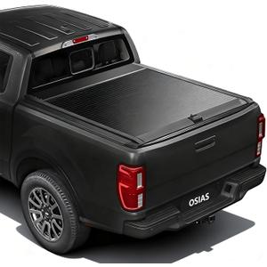 5FT Retractable Truck Bed Cover Hard Tonneau Cover for Toyota Tacoma 2024-2026 (60'') with Password Lock Aluminum Black Matte Waterproof