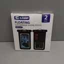 2 Pack Floating Waterproof Phone Pouch, Up to 8.3" IP68 Cellphone Dry Bag Compatible for iPhone 16 15 14 13 Pro Max Samsung Galaxy, Essential for Beach Cruise Ship (Orange*2)