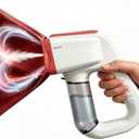 Vacuum Steamer for Clothes, 2000Pa&3600Pa Suction Handheld Clothes Steamer,2 in 1 Portable Travel Steamer for Clothes,Garment Steamer With 122ml Water Tank (for 110-120V) (Pearl White)