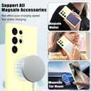 Newseego for Samsung Galaxy S24 Ultra Magnetic Case, Cute Soft Liquid Silicone Slim Case for Women Girls Men Camera Protection Microfiber Lining Shockproof Cover for Samsung Galaxy S24 Ultra-Yellow