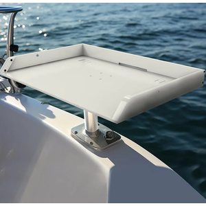 KNINE OUTDOORS Bait Cutting Board for Boat, Boat Cutting Board, with Rod Holder Mount Plier Storage and Knife Slot, for Fish Cleaning Station Fishing Fillet Table, Boat Accessories Marine