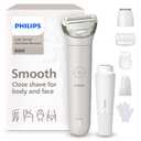 Philips Lady Shaver Series 8000 - Cordless, Wet & Dry Electric Shaver, 3-Blade Shaving System, Flexible Shaving Head, LED Light, for Face, Legs, Body & Bikini, 100 Mins. Runtime, Model BRL159/00