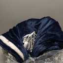 Queen Size Heated Blanket - Dual Control Electric Blanket Queen with 5 Heating Levels, 10 Hours Auto Off, Overheat Protection, Washable Flannel Sherpa Heating Blanket, 84 x 90 Inch, Navy