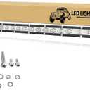 SKYWORLD 32 inch 150W Single Row LED Light Bar Low Profile Ultra Thin Slim Mini Spot Flood Combo Beam Off Road Driving Lights Led Fog Lights Boat Lighting ATV SUV UTV Truck
