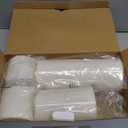 Amagic 3 Pack 4"x 6"8" 10" Outdoor Plastic Electric flameless Candles with Remote Control and Timer, Battery Operated Flickering LED Pillar Fake Candle for Home, Wedding Decor, Ivory