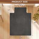 Office Chair Mat for Hardwood Floor, 36" x 48" Non-Slip Office Chair Mat for Rolling Chair, Heavy Duty Textilene Floor Protector for Hardwood Tile, Desk Computer Chair Mat for Home Office, Black