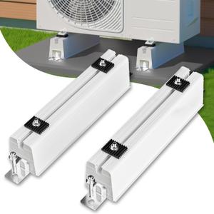 Minisplit Floor Mounting Base: Ground Stand Anti-Vibration Condenser Pads for 12000BTU, 24000BTU Air Conditioner, Heat Pump, Support Up to 485 lbs,Mini Split Pad for Outdoor Condenser Units