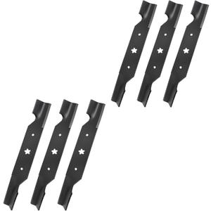 Keycci 187256 Lawn Mower Blades, Compatible with 54" Hu-sqvarna EZ5426, GT2254, GTB54A Lawn Mower, Replace 532187254 532187256 539112053 6 Pack