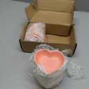 12 PCS Ceramic Heart Shaped Dipping Bowls, Mini Soy Sauce Dish, Porcelain Side Dishes for Dinner Wedding Sushi Candy, Multipurpose Seasoning Dishes Serving Dishes, Pink