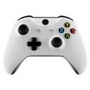 eXtremeRate Replacement Front Housing Shell for Xbox One S/X Controller, White Custom Faceplate Cover Case for Xbox Wireless Controller (Model 1708)