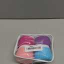 Mrsdry 4 Pack Travel Size Silicone Jars, TSA Approved, Leak Proof, Bright Colors, 90ml Each, Cylindrical, With Clear Bag