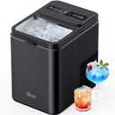 Silonn Ice Maker Countertop, 8 Cubes in 6 Mins, 26.5lbs/24H, Self-Cleaning