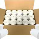 BAM POS 3 1/8" x 190' Thermal Receipt Paper Rolls For Most POS Systems and Receipt Printers, Compatible With Clover Station, Square Station, Toast Station, TM-T88, TSP Series (30 Rolls)