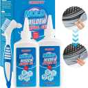 GOMUVY Mould Remover Gel, 1 Pack Household Mould Stain Cleaner, Grout Cleaner For Bathroom, Kitchen, Windows, Shower, Washing Machine Seal, Refrigerator Strips, Sink, Caulk Mould Control - 5 Fl Oz