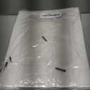 12 Pcs White Kraft Paper Gift Bags with Transparent Window, 9.84"x7.0"x5.12" Kraft Shopping Bags with Handles for Bouquet Christmas Birthdays Festivals Party Weddings Wrapping