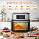 Air Fryer Oven Large 20 QT, Multifunctional 10-in-1 Airfryer Toaster Combo