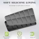 PURBHE Switch Game Case for Nintendo Switch 1 & 2 Card, Portable Nintendo Switch Game Holder with 24 Cartridge Slots and 24 Micro SD Card Slots,Accessories for Nintendo 1 and 2 Switch (Black)