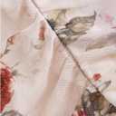 Verdusa Women's Floral Mesh Ruched Sleeveless Cami Dress Fishtail Bodycon Long Dresses (M)