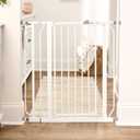 Regalo Safety 36" Extra Tall Baby Gate for Doorways & Bottom of Stairs, Pressure Mounted Walk Through Gate for Babies, Toddlers & Pets, Tested & Safe for 30 Years, American Designed, American Owned