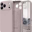 Magnetic for iPhone 17 Pro Max Case, Compatible with MagSafe, [Full Camera Protection][Screen Protector] Silicone Shockproof Protective Phone Case for iPhone 17 Pro Max 6.9", Hazel