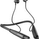 Wireless Earbuds with LED Power, Running Ear Buds 100 Hours Playtime, semi-in-Ear Bluetooth Headphones with Microphone for Running and Exercising in The Gym (Y10L)