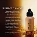 TEMPTU Perfect Canvas Airbrush Foundation: Anti-Aging, Long-Wear Makeup, Buildable Coverage For Hydrated And Healthy Skin Semi Matte, Natural Finish 24 Shades