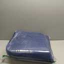 idee-home Outdoor Chair Cushions Set of 2, Thick 19" x 19" x 3" Outdoor Seat Cushions Patio Furniture Waterproof with Ties, Dining Pads (A Dark Cerulean)