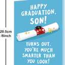 2 x Graduation Card Gifts for Son,Son Graduation Card 2026 from Mom with Envelope