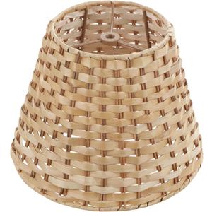 Aspen Creative 32983, Empire Spider Lamp Shade, Natural Banana Leaf, 6" Top x 10" Bottom x 8" Slant Height