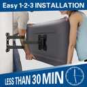 Mounting Dream Full Motion TV Wall Mount, Swivel and Tilt TV Mount with Single Arm Designed for 17-39 inch TV up to 60 lbs, Max VESA 200x200mm, MD2413-S-X1