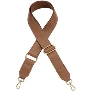 PH PandaHall 1.4inch/3.8cm Wide Adjustable Leather Replacement Strap Shoulder Bag Strap DIY Purse Strap for Satchels Craft Bag Briefcase Crossbody Bag Handbags Women's Bag, 33~55inch (Camel)