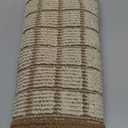 QiCaiJia Kitchen Rugs Non Slip Washable, Absorbent and Stain Resistant Kitchen Sink Mats for Floor, Comfortable Braided Runner Rugs for Kitchen, Hallway, Laundry & Sink, Easy to Clean, 17"x30", Brown