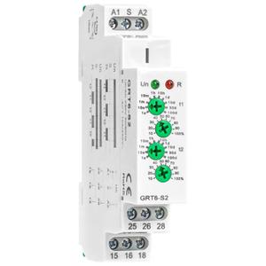 Asymmetric Cycle Timer Relay 2SPDT AC 230V 10A Long or Short Period Repeat Cycle Tntermittent Timer Electronic Relay in Din Rail (GRT6-S2 AC 230V)