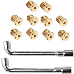MIV Propane to Natural Gas Conversion Kit Conversion Holes for Weber Genesis, Genesis II Weber Natural Gas Conversion kit orifices Solid Brass 10pcs