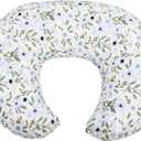 Breastfeeding Pillows, Baby Nursing Pillow for Breast Feeding & Bottle Feeding for Nursing Mothers with Removable Cotton Cover, Machine Washable (Flower-2)