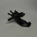 Giraffe Head Single Wall Hook/Hanger Animal Shaped Coat Hat Hook Heavy Duty, Rustic Decorative Gift, Black