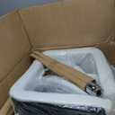 VECELO Bar Stools, Adjustable Bar Stools Set of 4, Counter Height Barstool with Back and Arms, Swivel PU Leather Bar Stool for Kitchen/Island, White