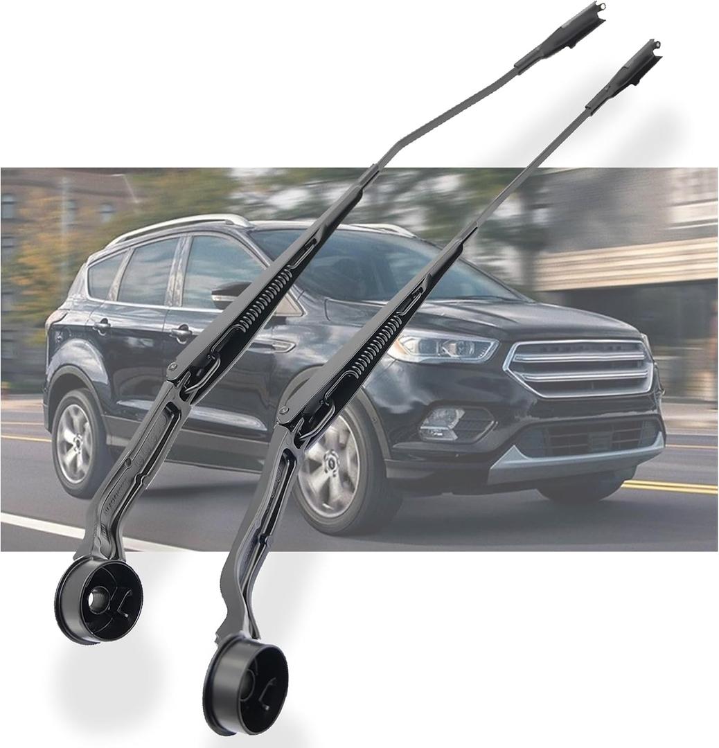 1 Pair Front Windshield Wiper Arm Kit Noiseless Fits Compatible with Ford Escape 2013-2019 Replaces OE CJ5Z17527A CJ5Z17527B 43513 Left and Right