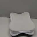 JINXIA Knee Pillow for Side Sleepers, Comfortable Memory Foam Leg Pillow for Side Sleeping, Pillow Sleeping Between Legs Aligns Spine, for Hip, Back & Sciatica Pain Relief, White and Gray